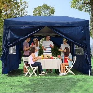 3 X 3m Pop-Up Gazebo Marquee - Blue