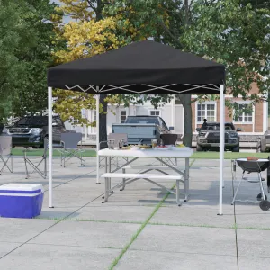 8'x8' Black Pop Up Canopy JJ-GZ88-BK-GG