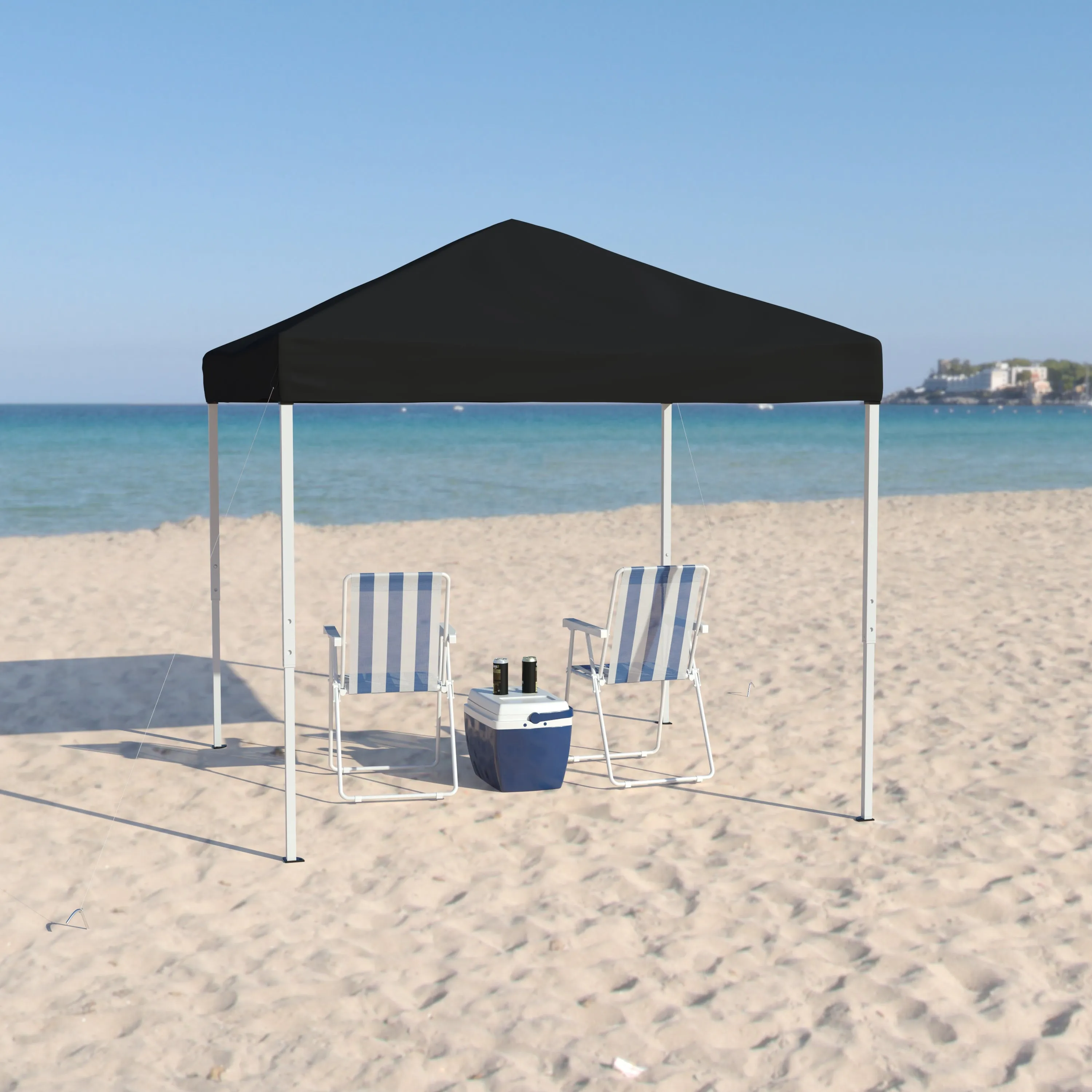 8'x8' Black Pop Up Canopy JJ-GZ88-BK-GG