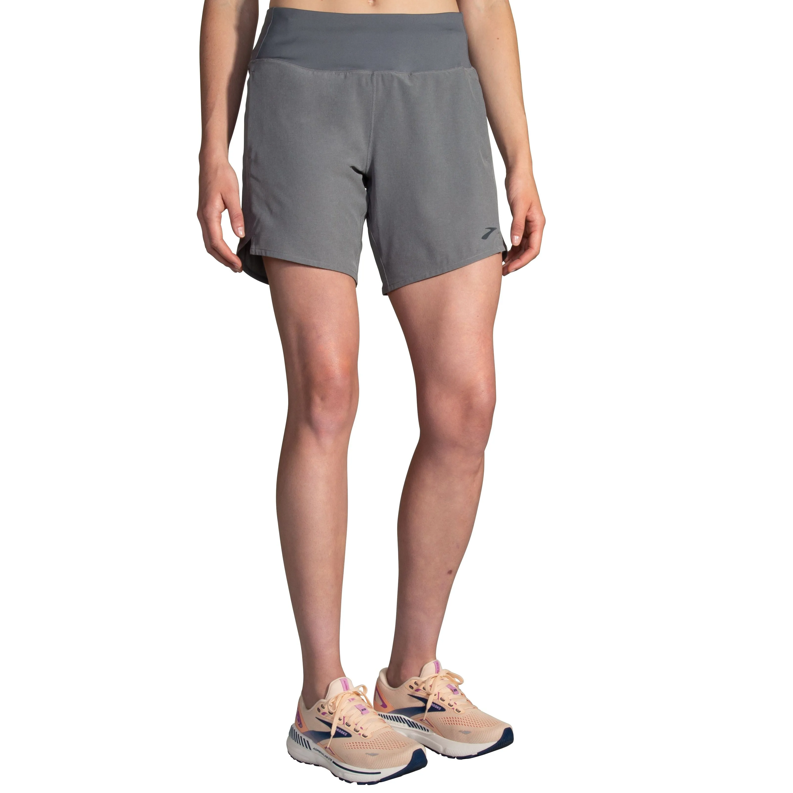 Brooks | Chaser 7" Shorts | Women's | Heather Charcoal