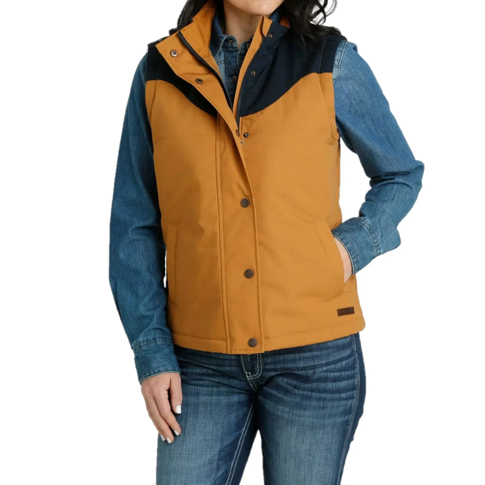 Cinch Women's Brown CC Canvas Vest