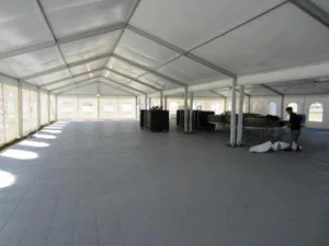 Clearspan Tent, 12M X 40M French Windows