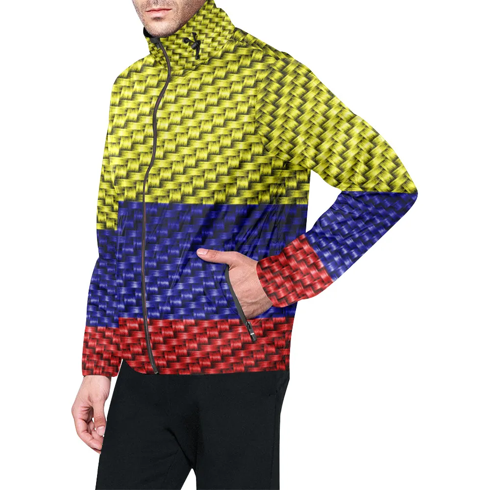 COLOMBIA FLAG All Over Print Windbreaker for Unisex