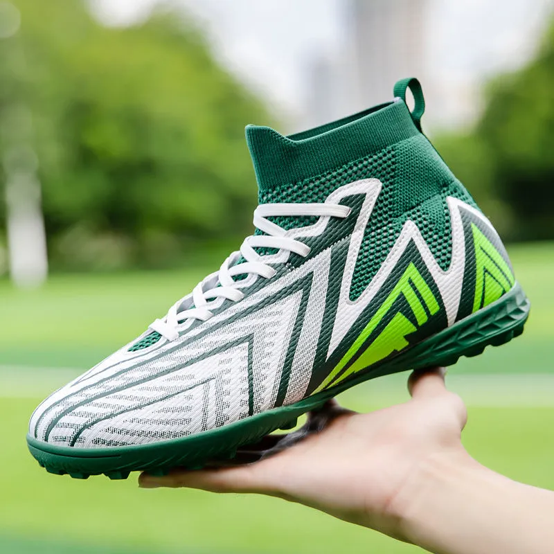 Custom High-Top Soccer Cleats with Logo for Pro Matches