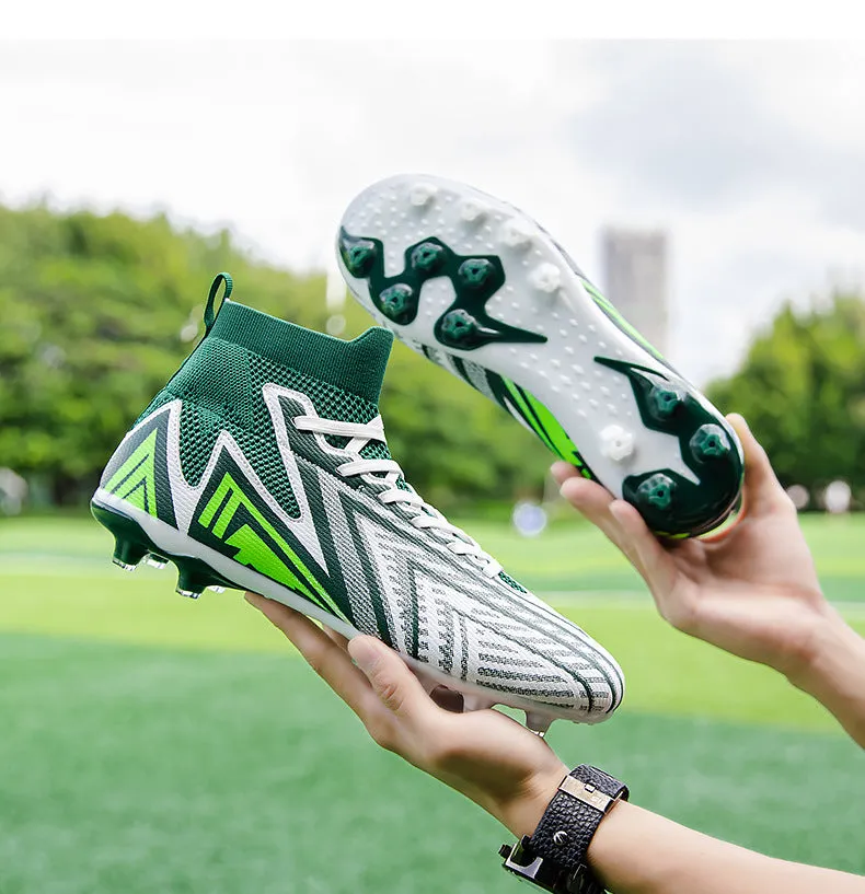 Custom High-Top Soccer Cleats with Logo for Pro Matches