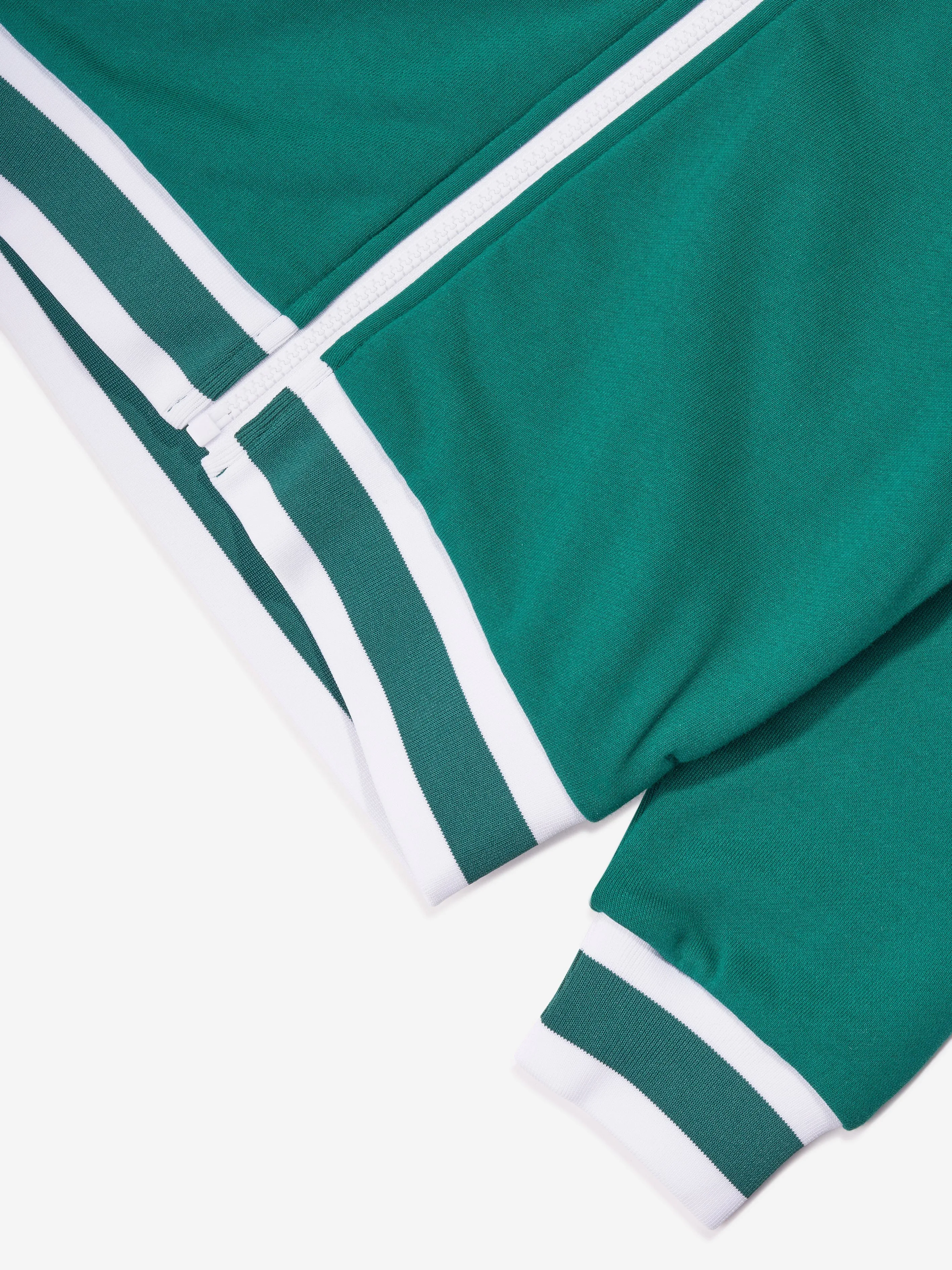 DKNY Boys Logo Zip Up Top in Green