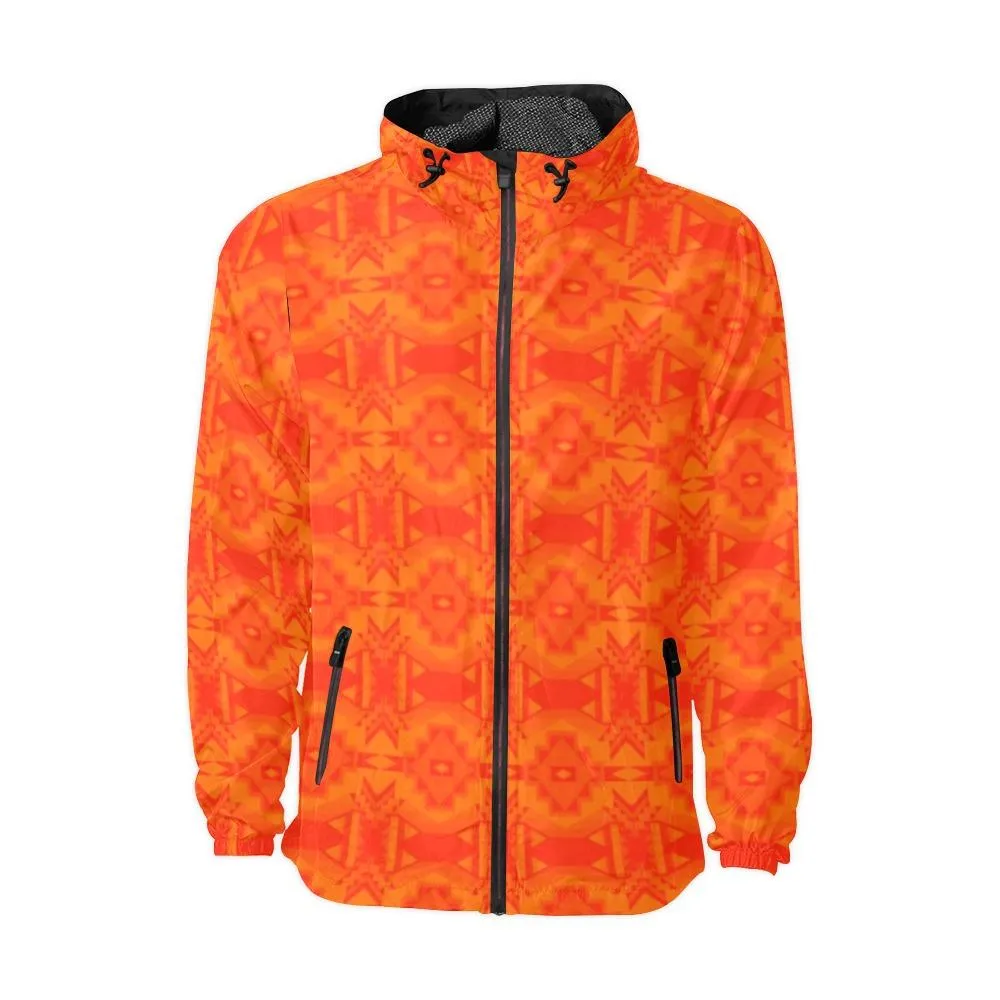 Fancy Orange Bring Them Home Unisex Windbreaker