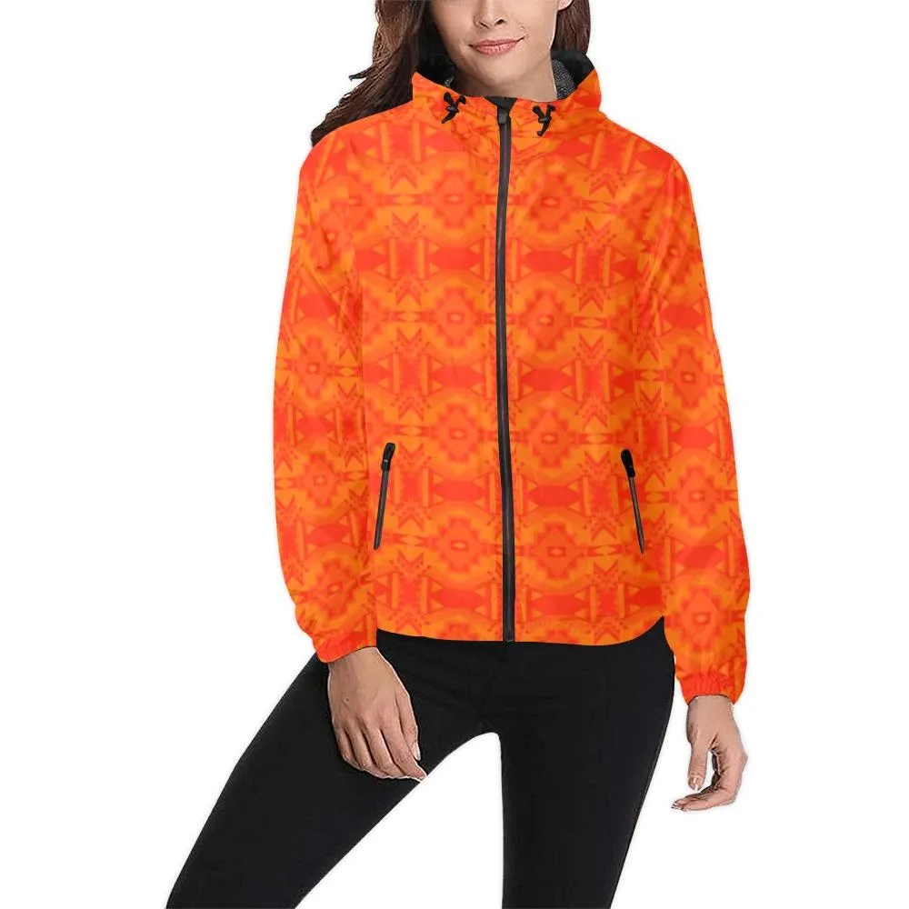 Fancy Orange Bring Them Home Unisex Windbreaker