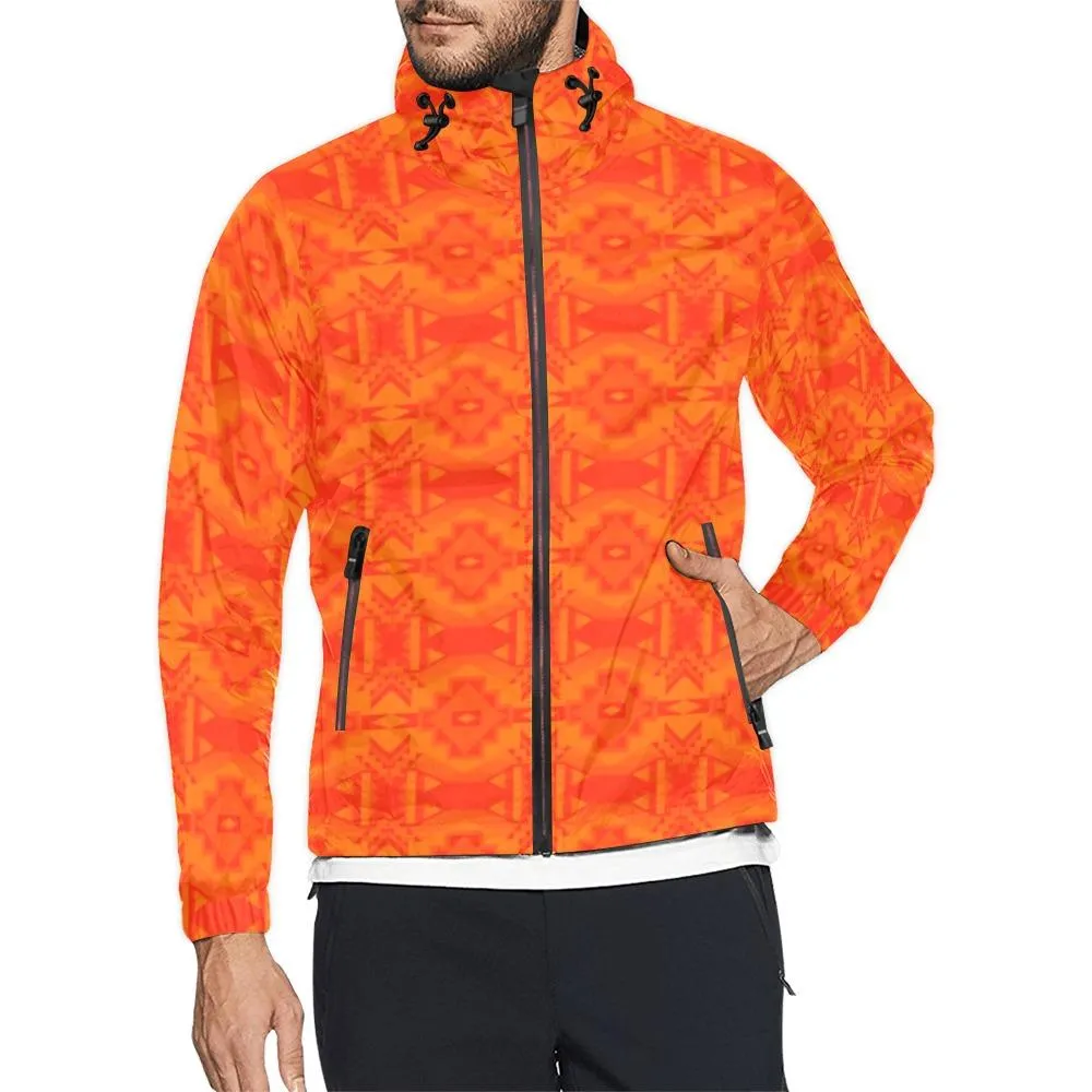 Fancy Orange Bring Them Home Unisex Windbreaker