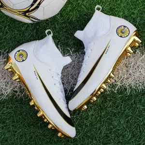 New High-Top Soccer Cleats for Adult and Kids, Training