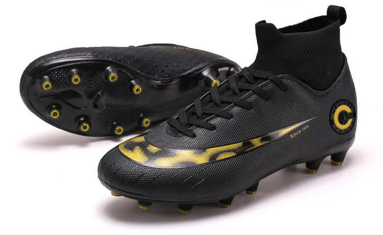 New High-Top Soccer Cleats for Adult and Kids, Training