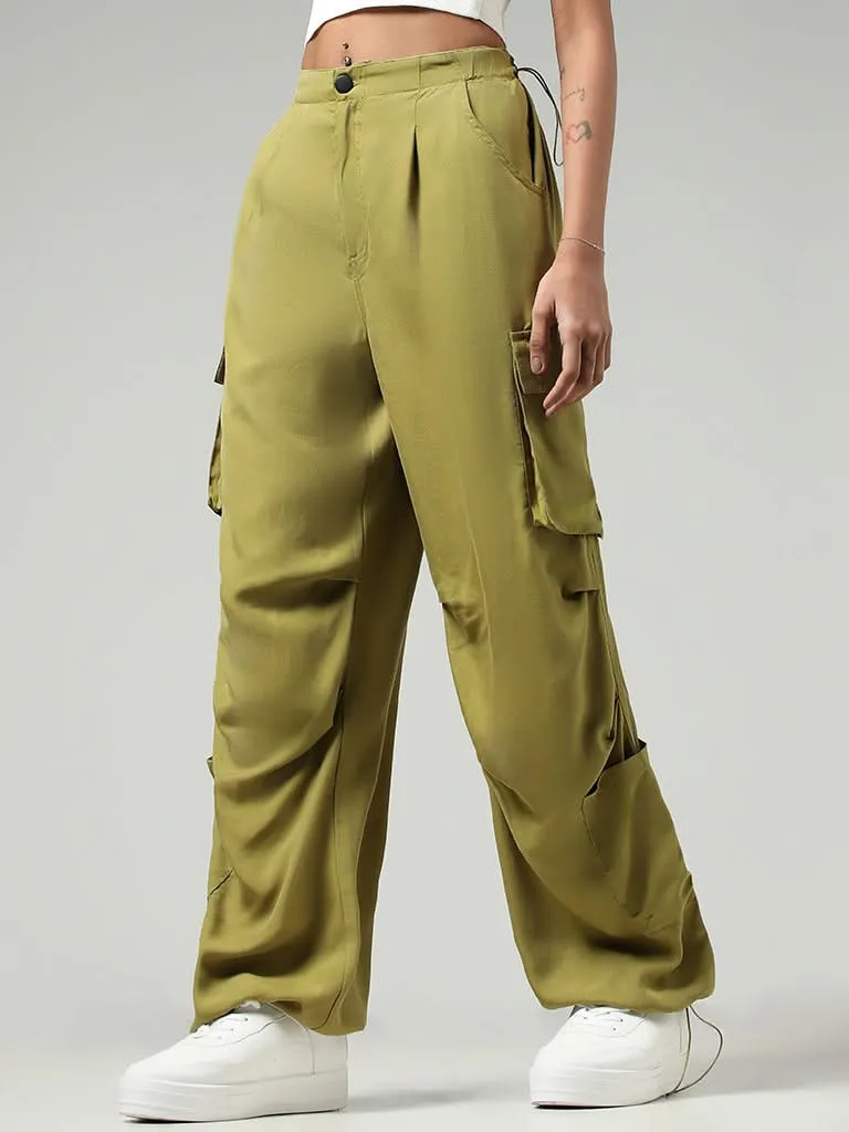 Nuon Lime Green Cargo Joggers