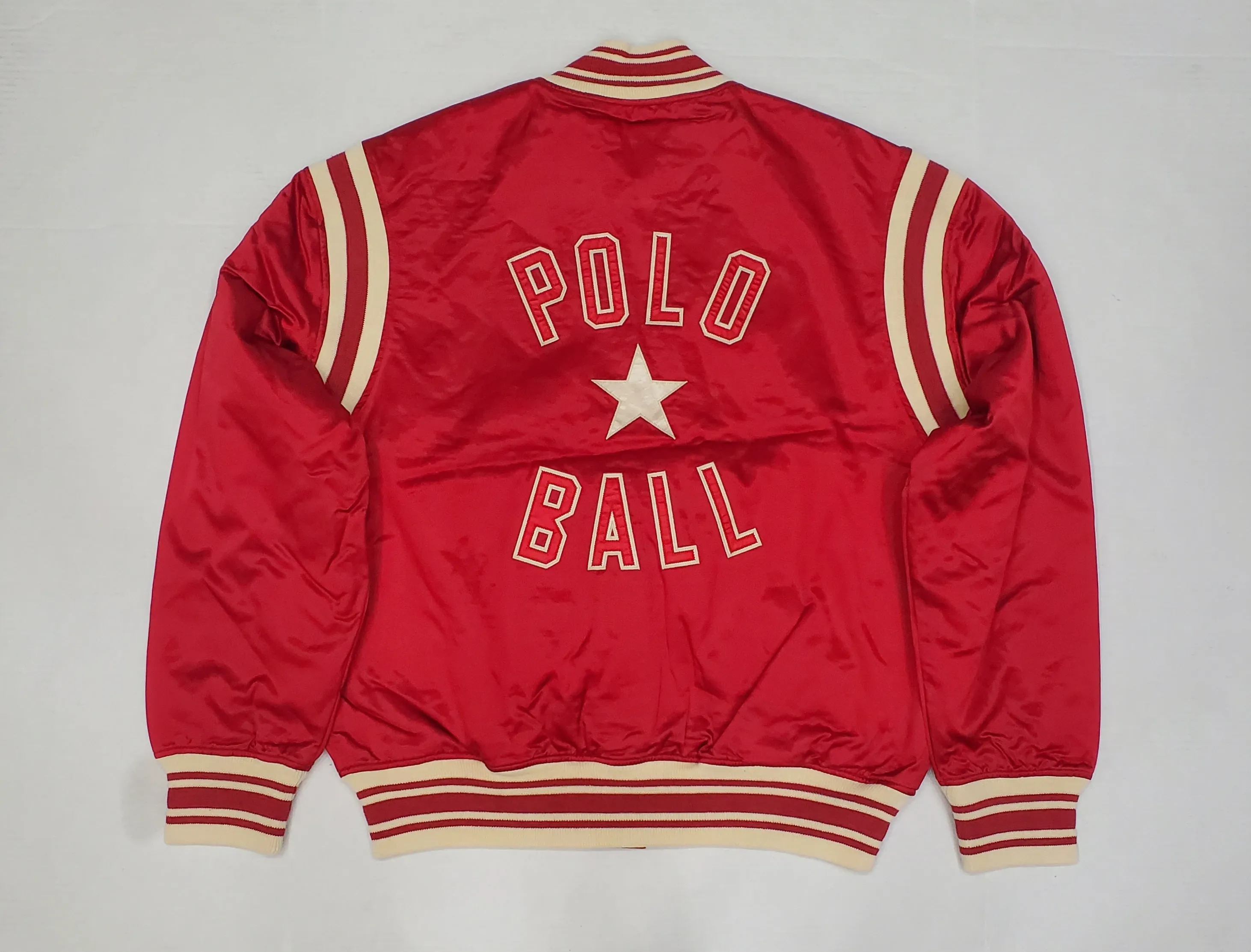 Nwt Polo Ralph Lauren Men's Red Polo Ball Satin Jacket