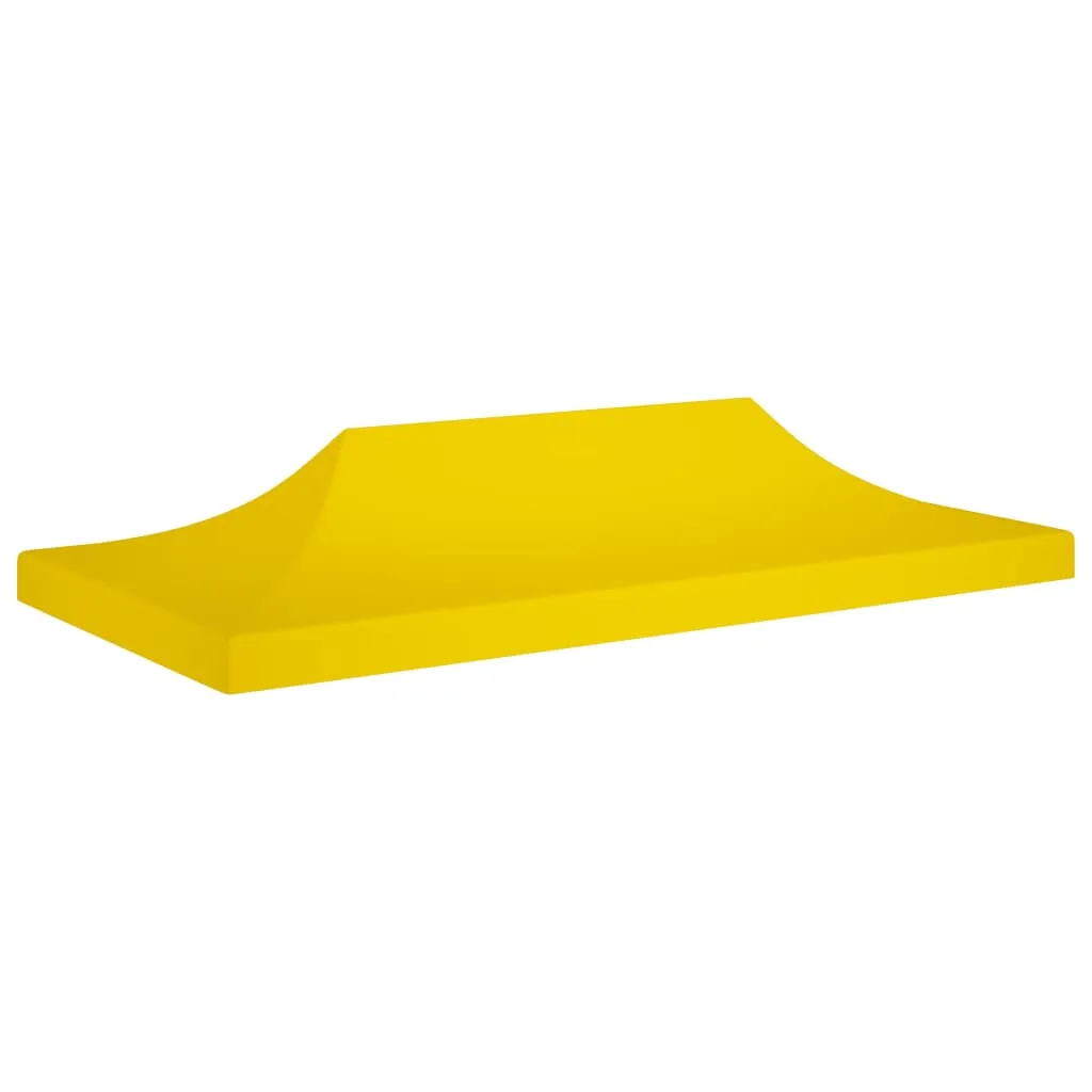 Party Tent Roof 6x3 m Yellow 270 g/m²