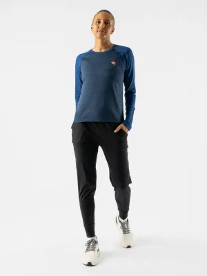 rabbit | EZ Tee Long Sleeve Cropped | Women's | True Eclipse