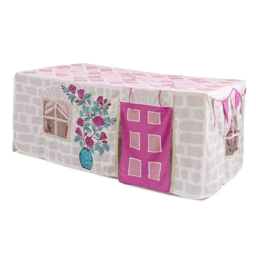 Tablecloth Playhouse, Home Sweet Home, Pink