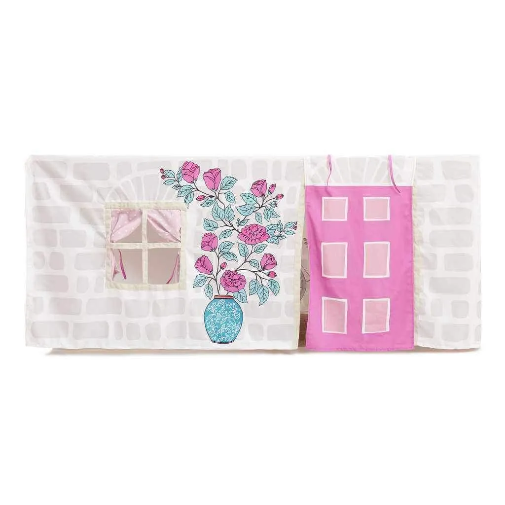 Tablecloth Playhouse, Home Sweet Home, Pink