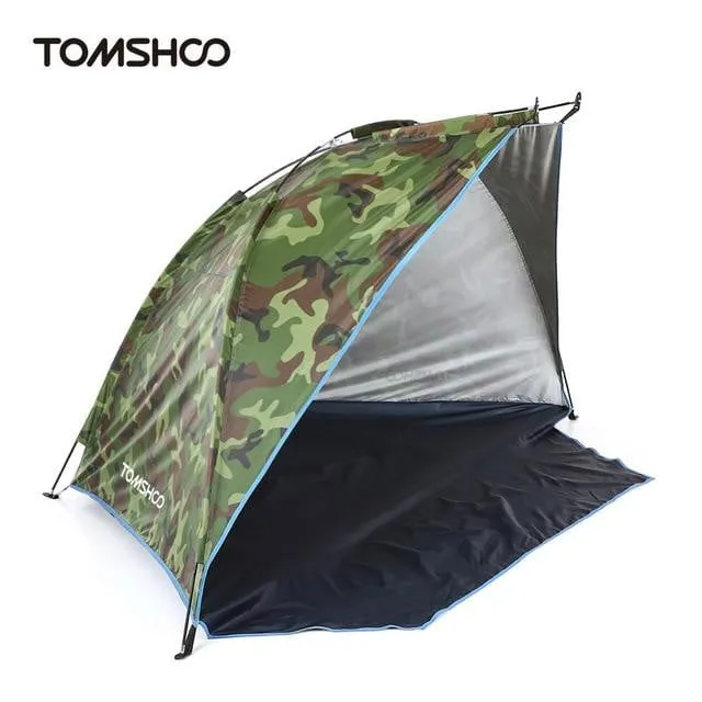 TOMSHOO Outdoor Beach Tent Sunshine Shelter 2 Person Sturdy