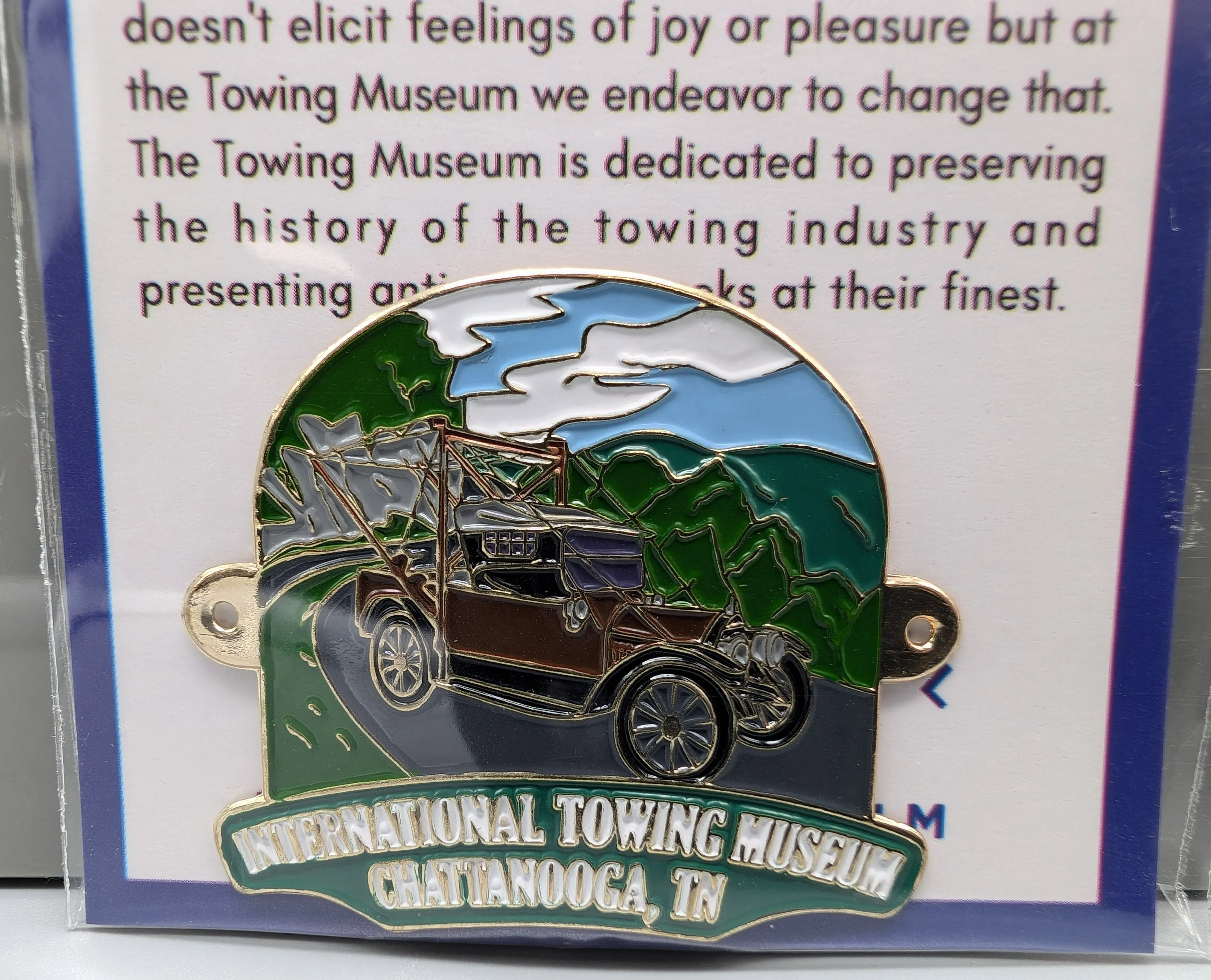 Towing Museum Hiking Medallion