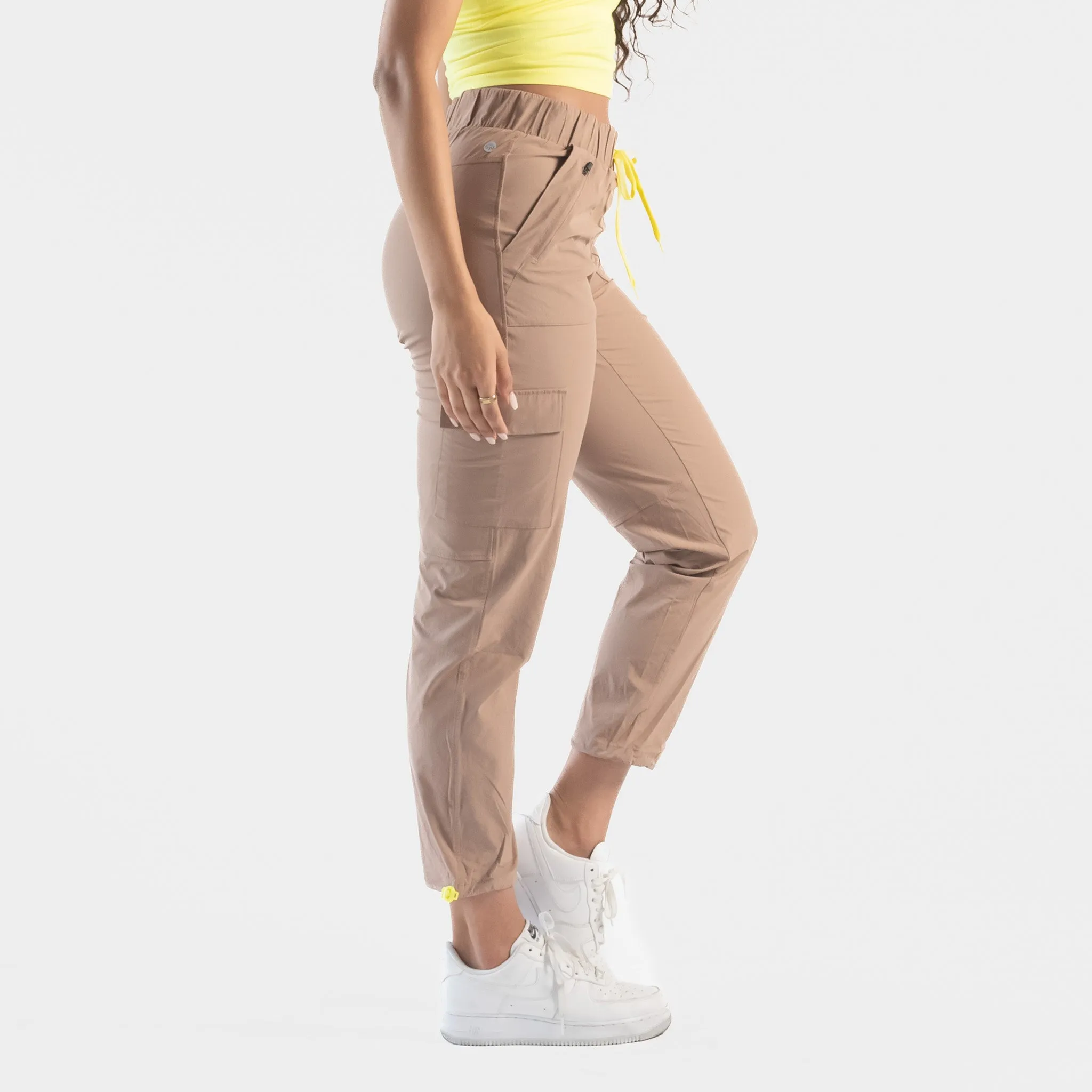 Trek Pants - Portabella & Yellow