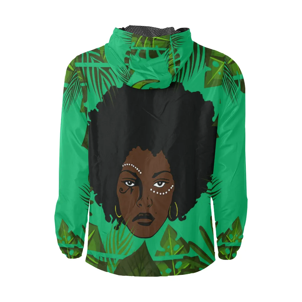 TROPICAL KWEEN OF FOREST Unisex All Over Print Windbreaker