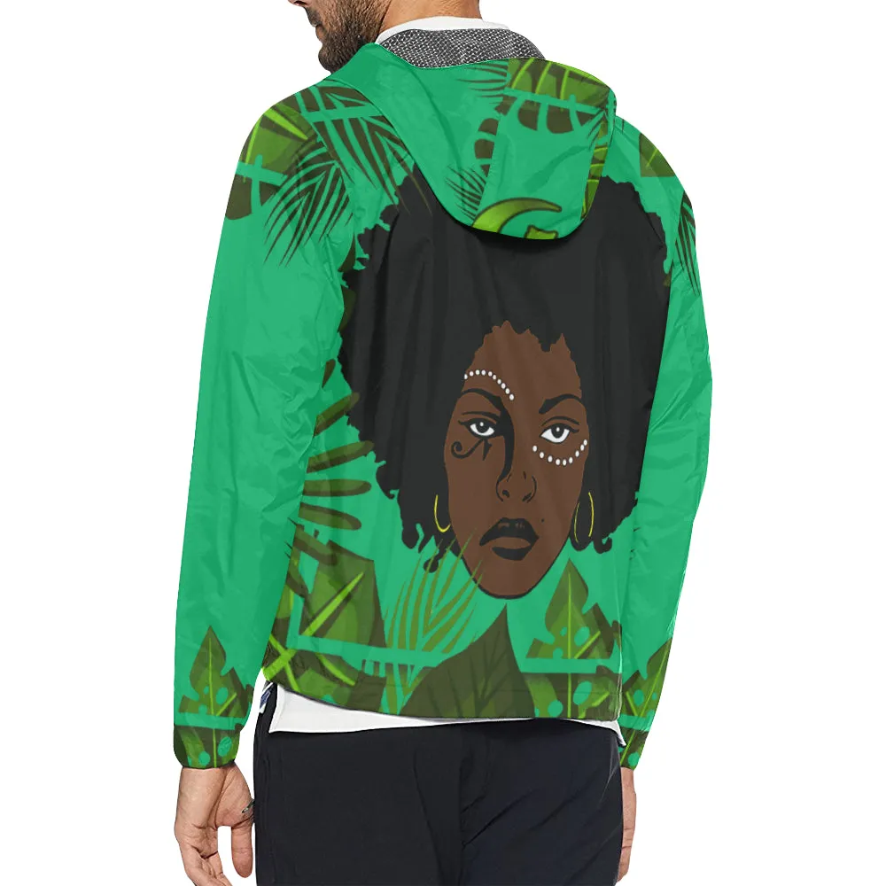 TROPICAL KWEEN OF FOREST Unisex All Over Print Windbreaker