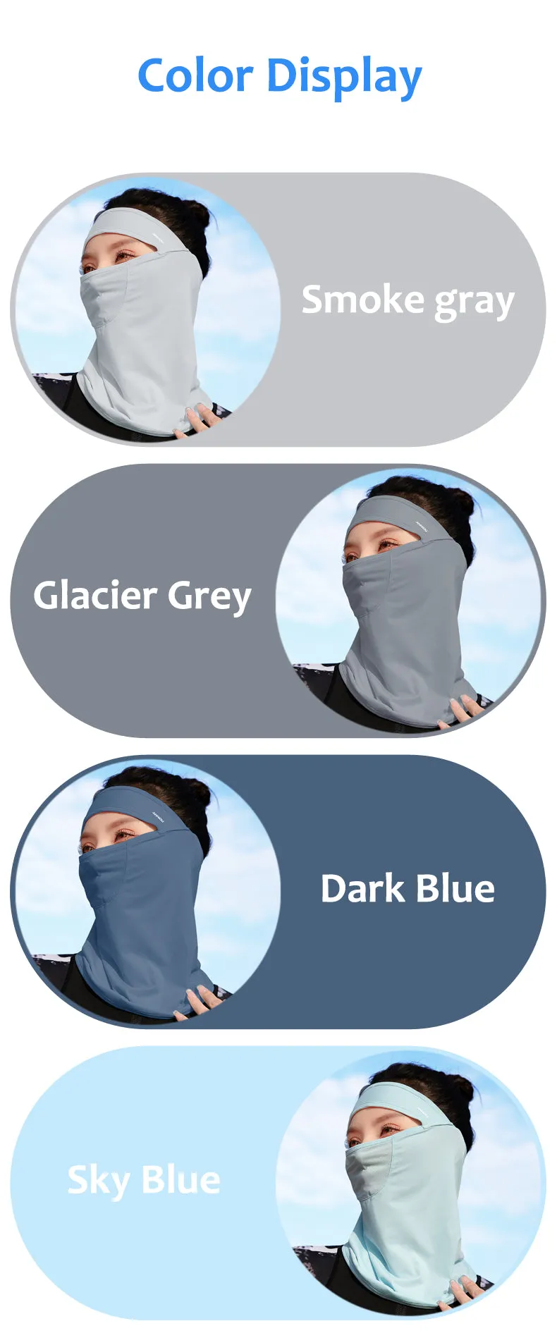 UV Protection Cycling Face Mask Neck Gaiter