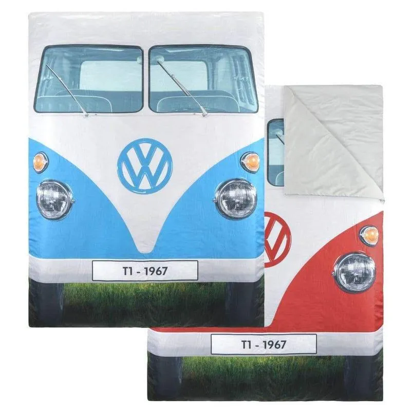 VW Reversible Double Sleeping Bag - Red/Blue